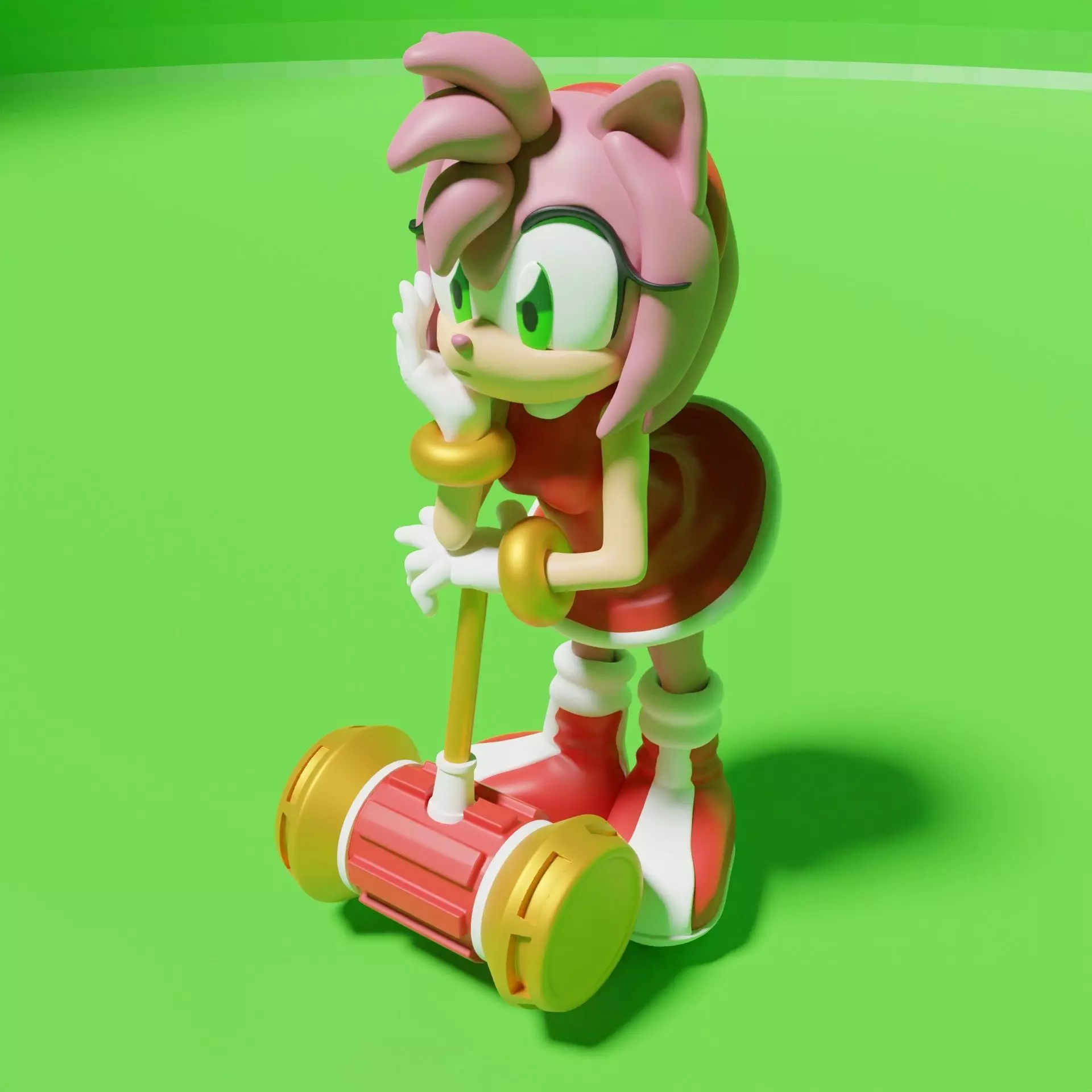 Amy Rose model 3D print 3D print model_0