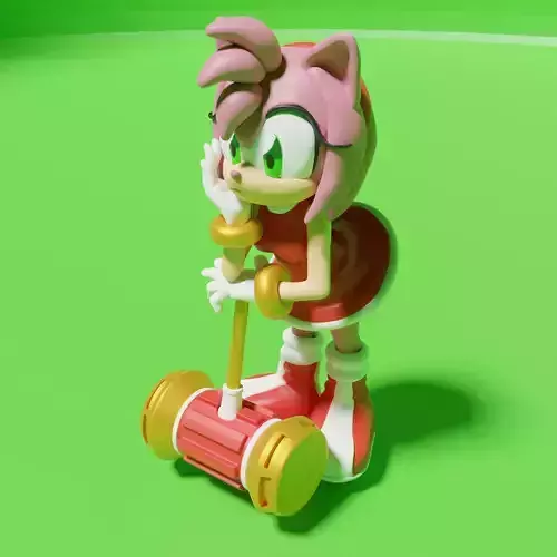 Amy Rose model 3D print