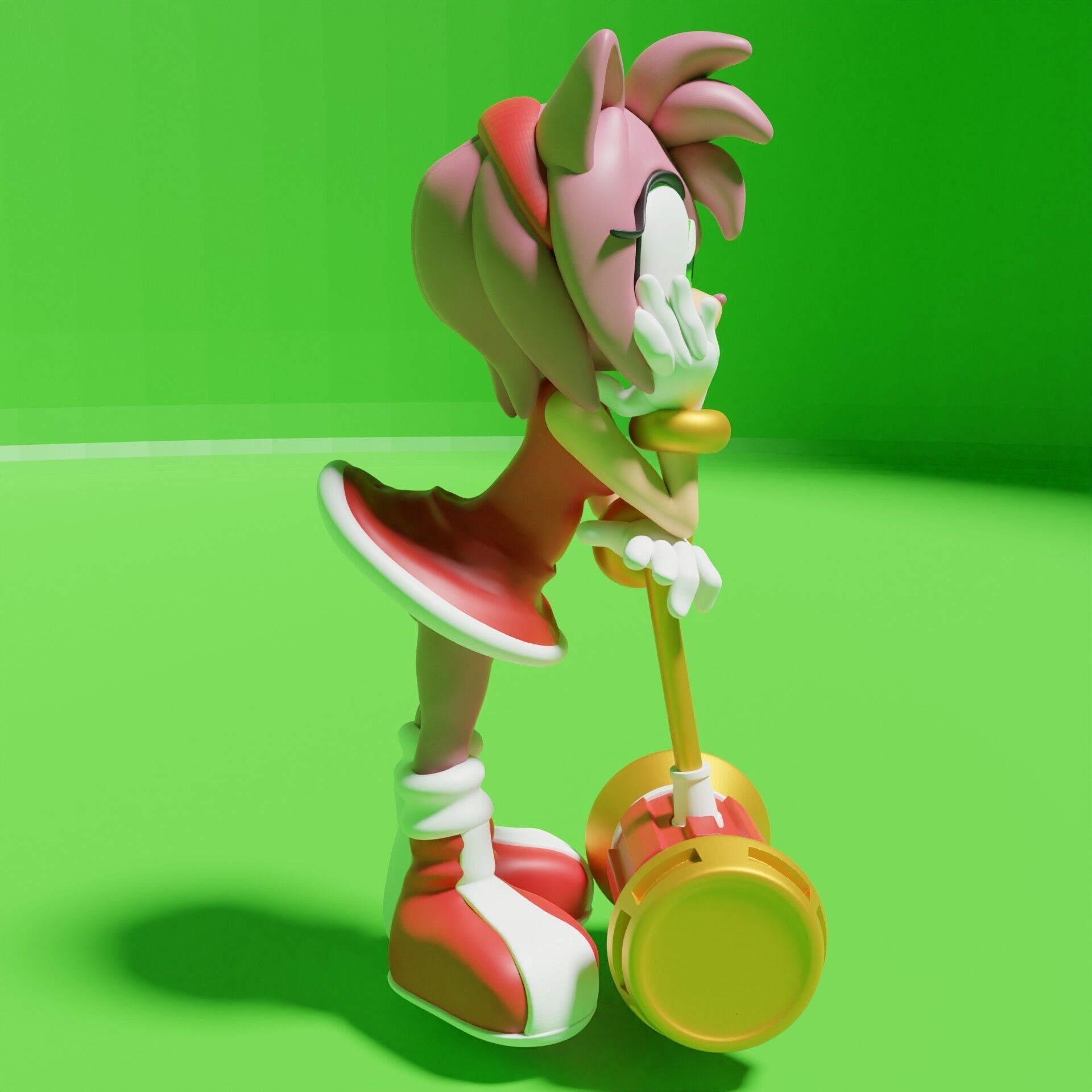 Amy Rose model 3D print 3D print model_4