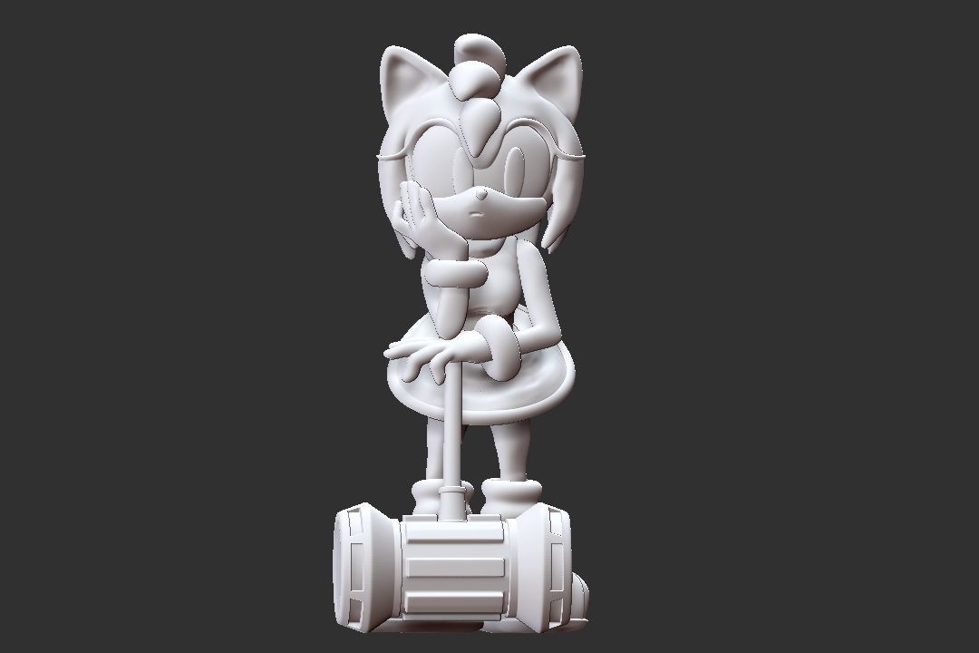 Amy Rose model 3D print 3D print model_8