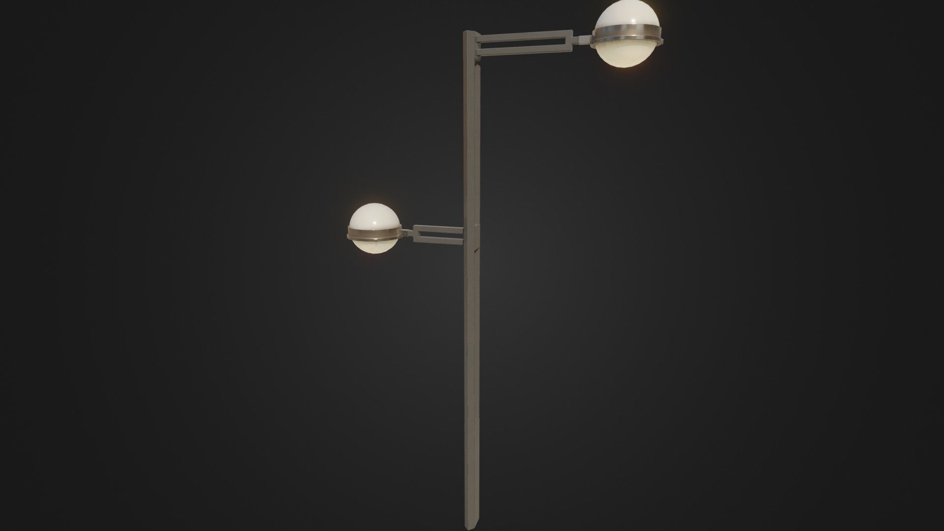 Street Light 22 Low-poly 3D model_35