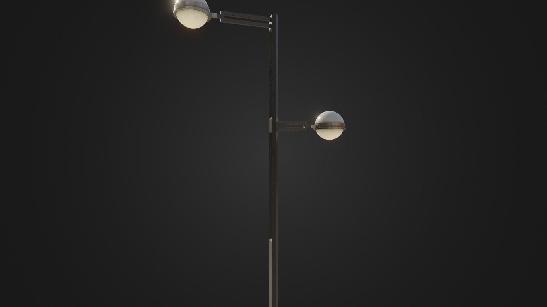 Street Light 22 Low-poly 3D model_19