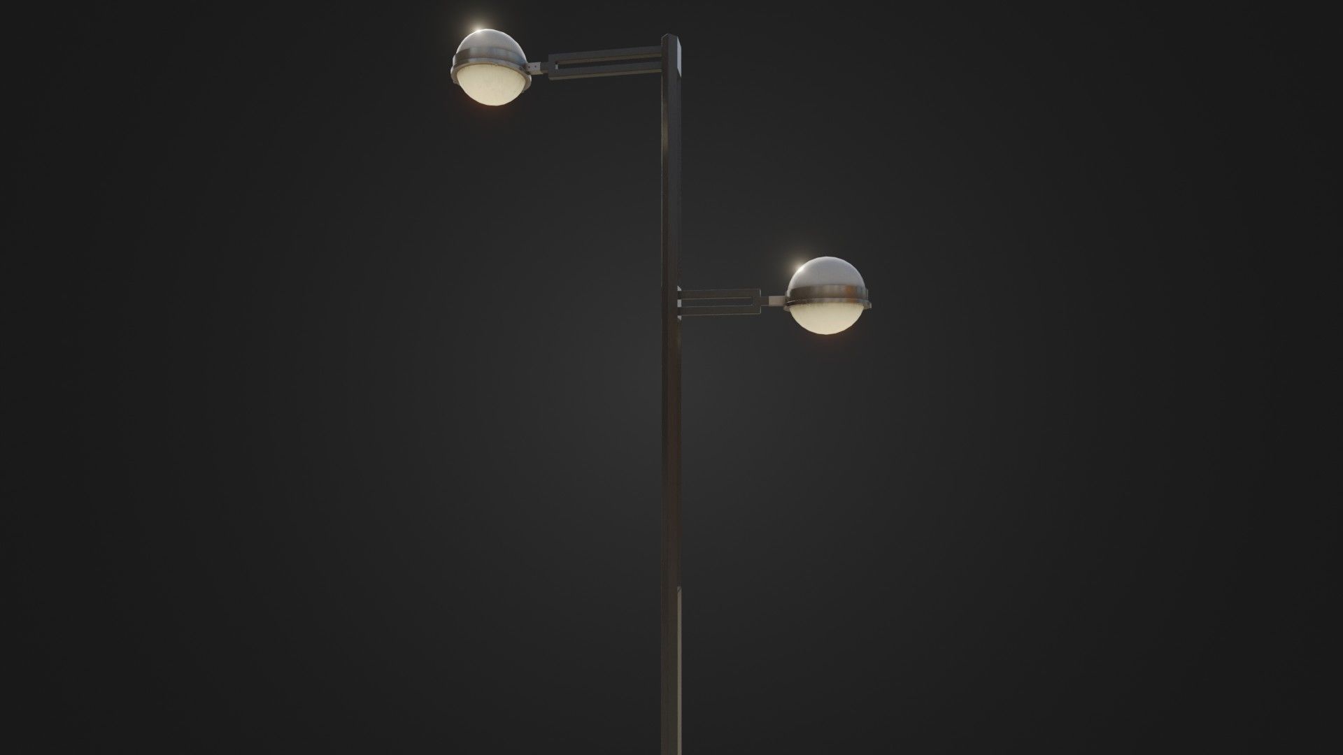 Street Light 22 Low-poly 3D model_16