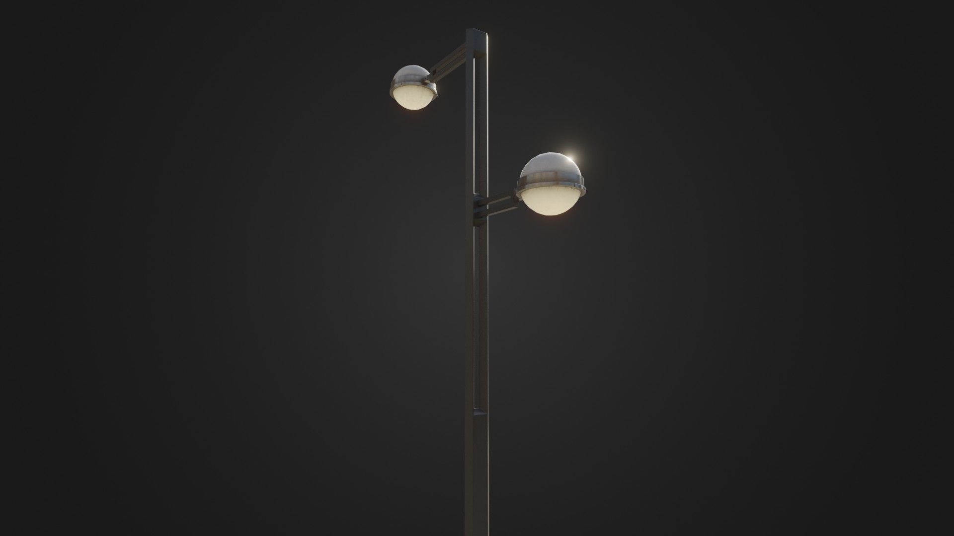 Street Light 22 Low-poly 3D model_11