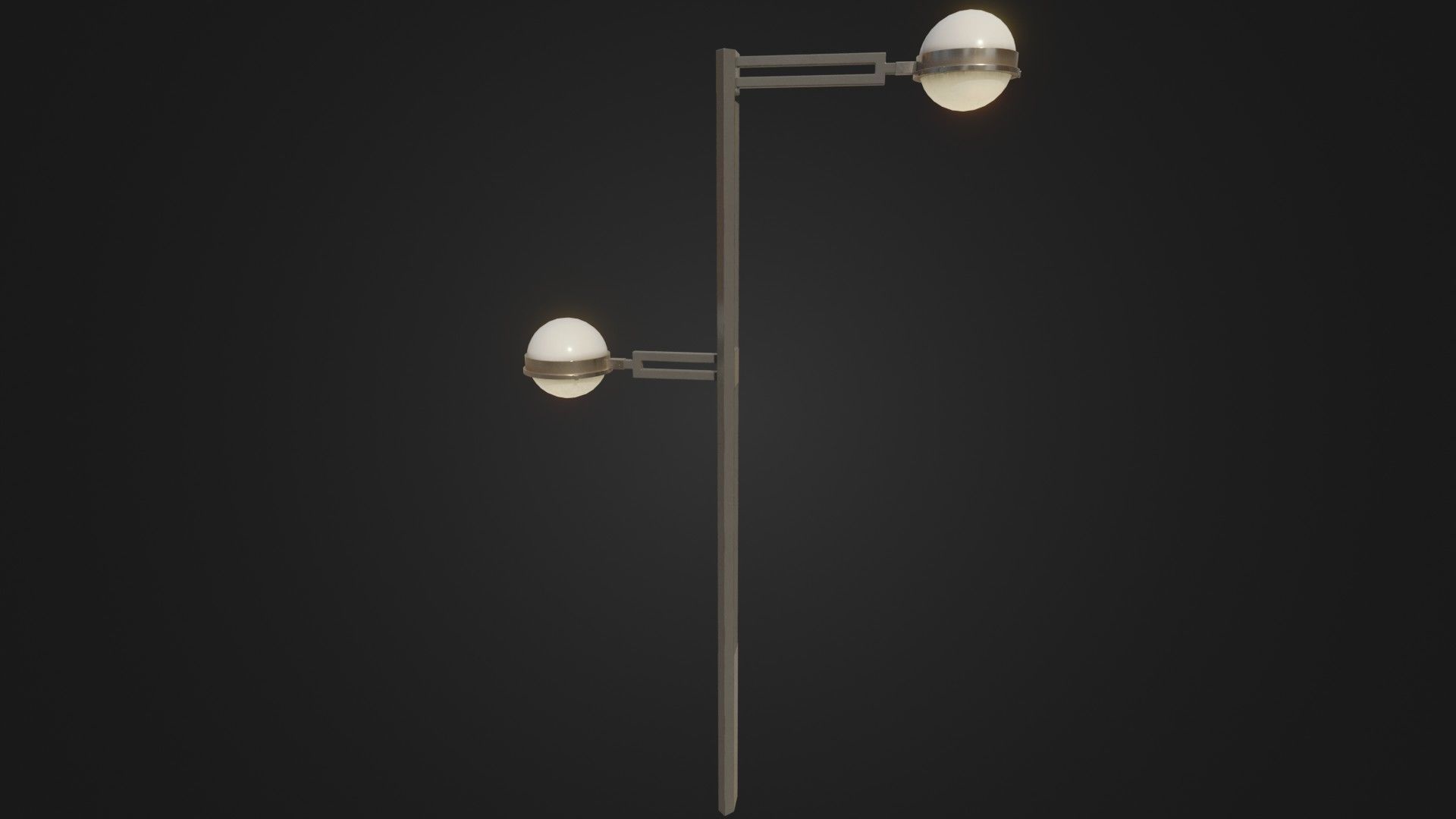 Street Light 22 Low-poly 3D model_36