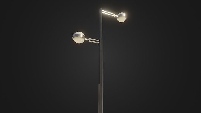Street Light 22 Low-poly 3D model