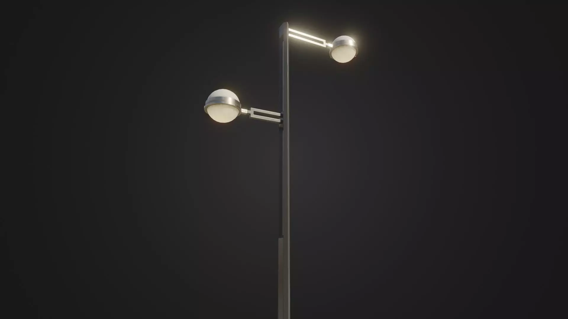 Street Light 22 Low-poly 3D model_0