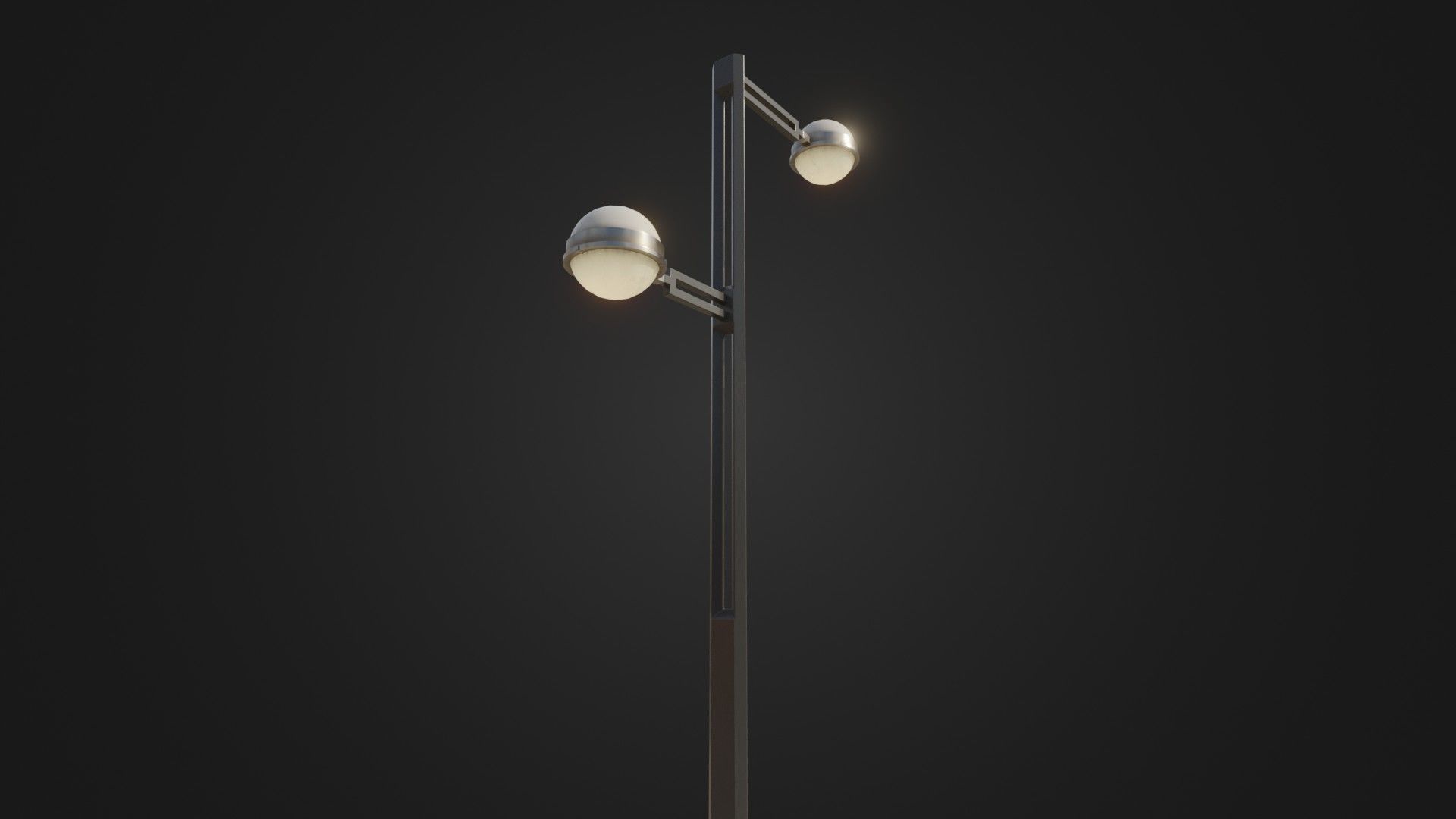 Street Light 22 Low-poly 3D model_3