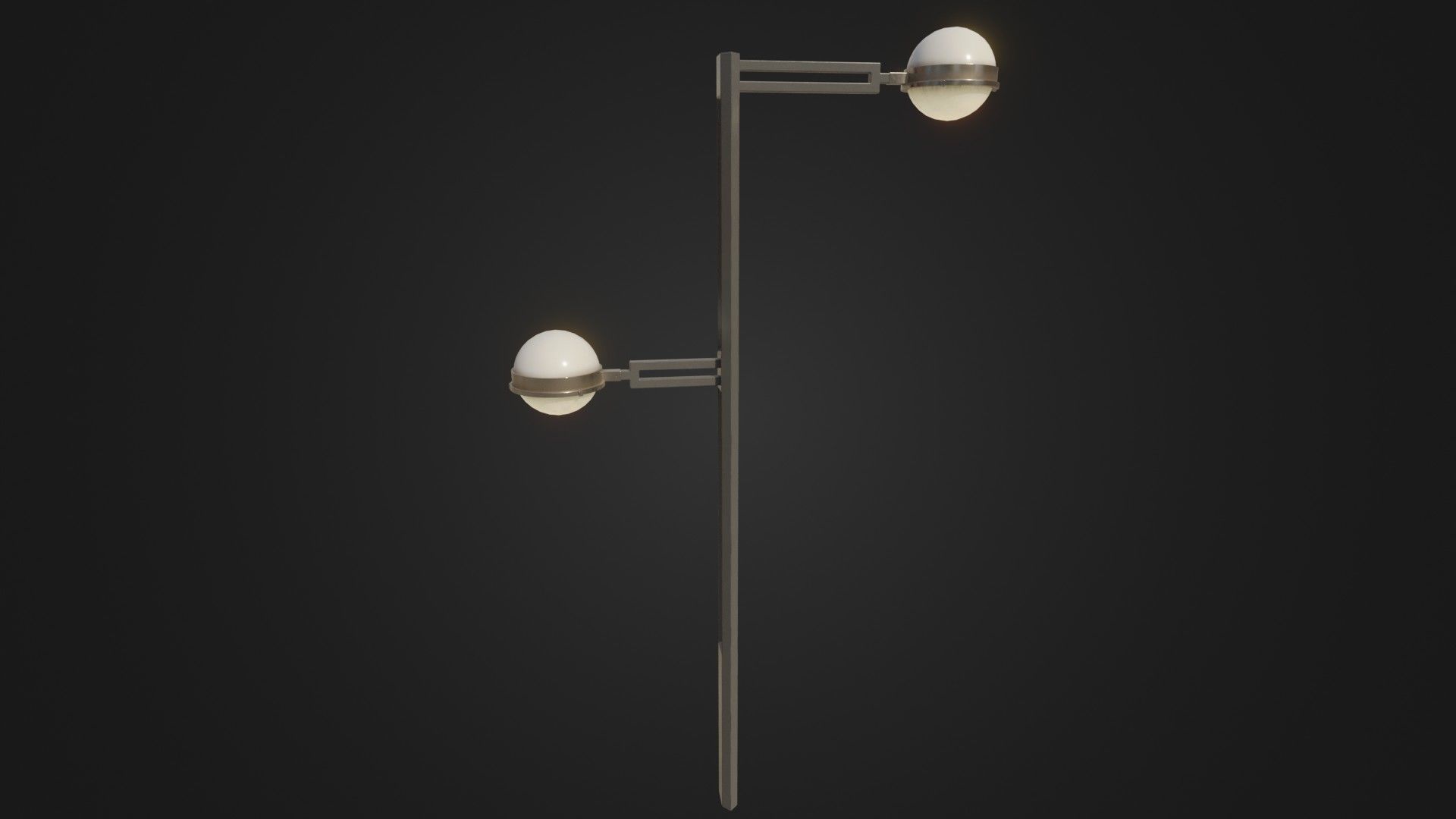 Street Light 22 Low-poly 3D model_38