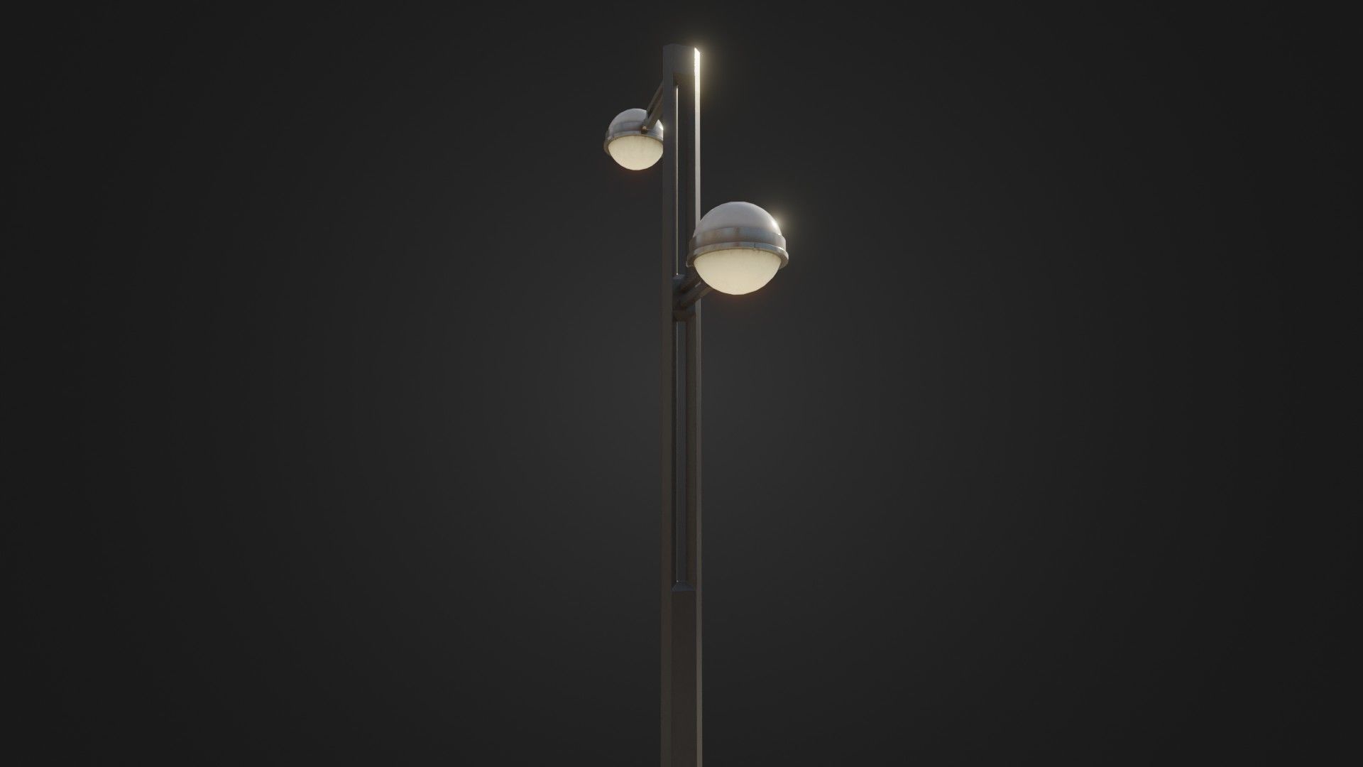 Street Light 22 Low-poly 3D model_9