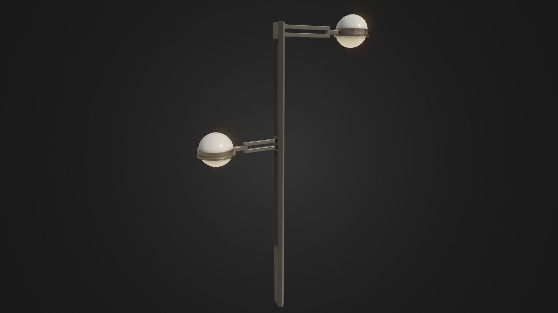 Street Light 22 Low-poly 3D model_40