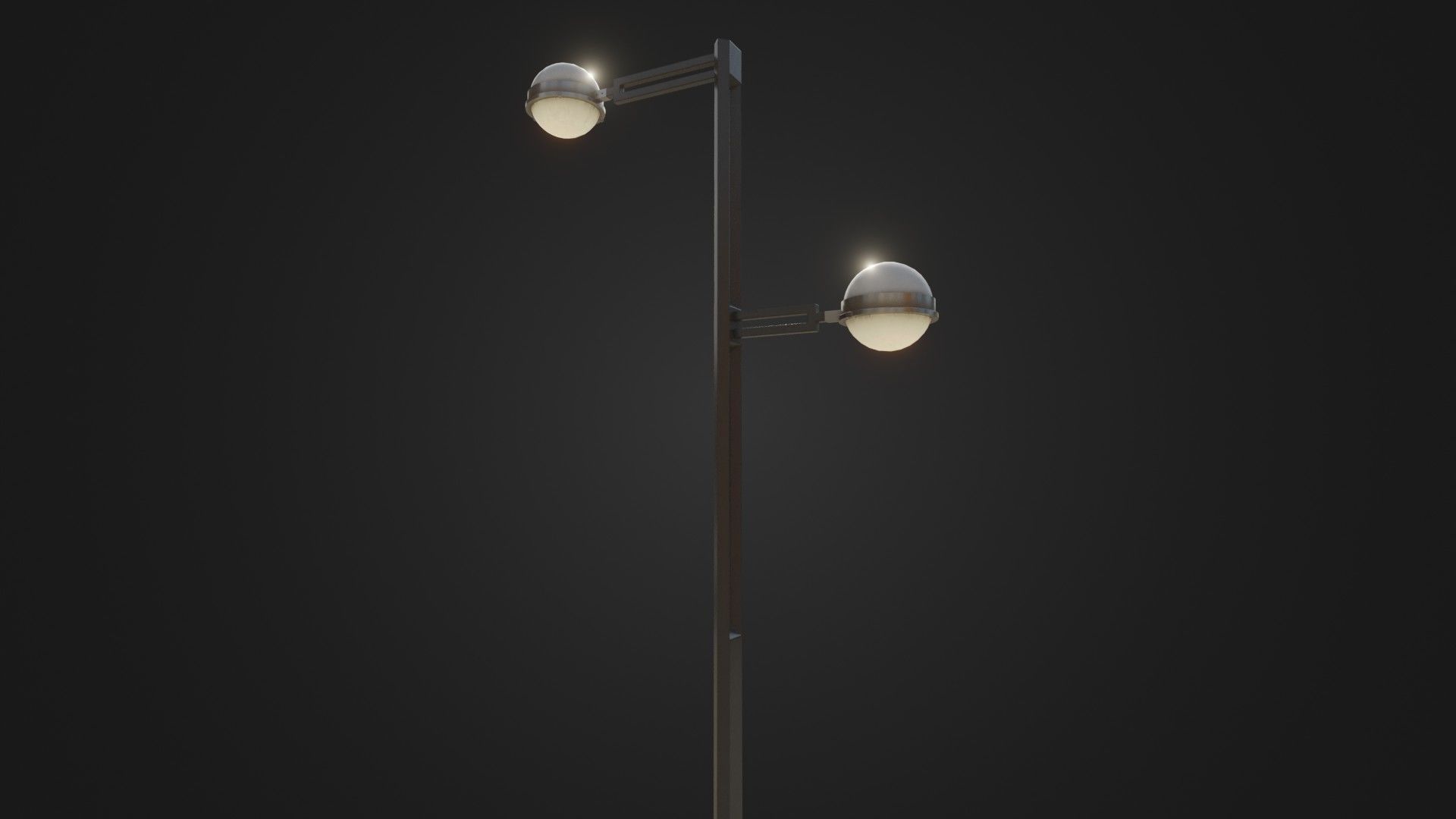 Street Light 22 Low-poly 3D model_14