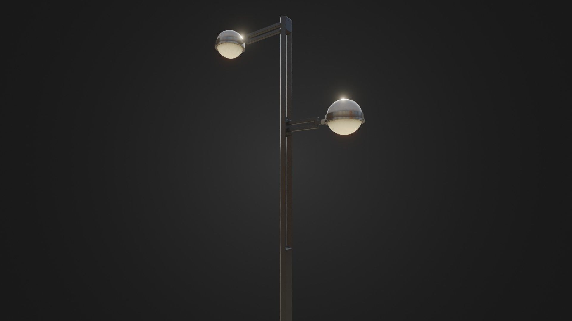 Street Light 22 Low-poly 3D model_13