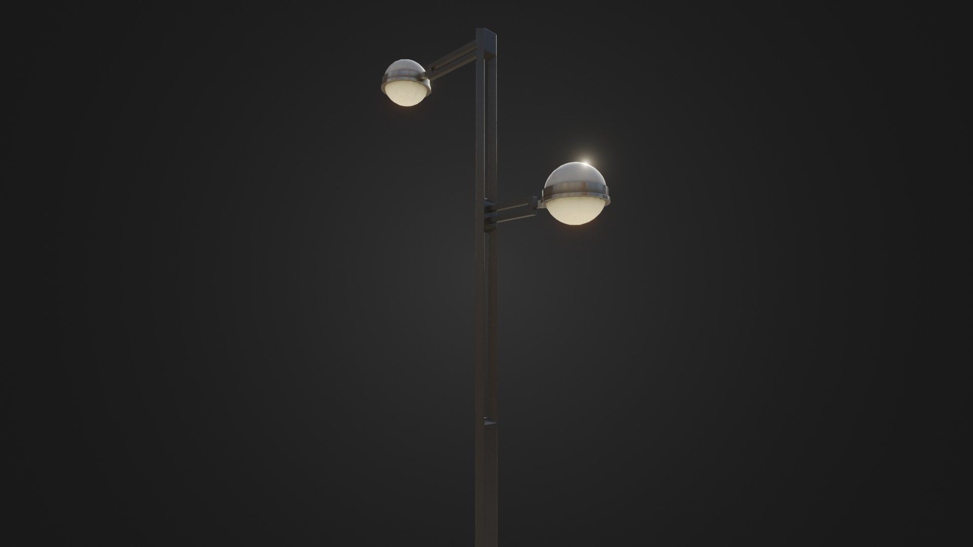 Street Light 22 Low-poly 3D model_12