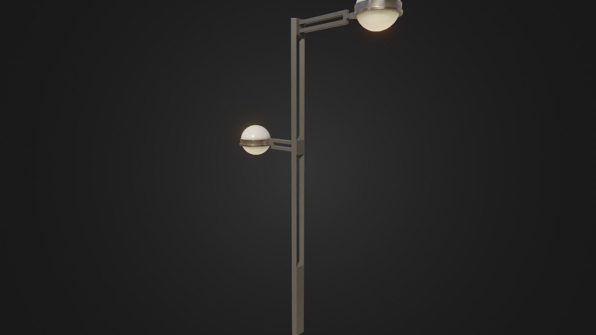 Street Light 22 Low-poly 3D model_32