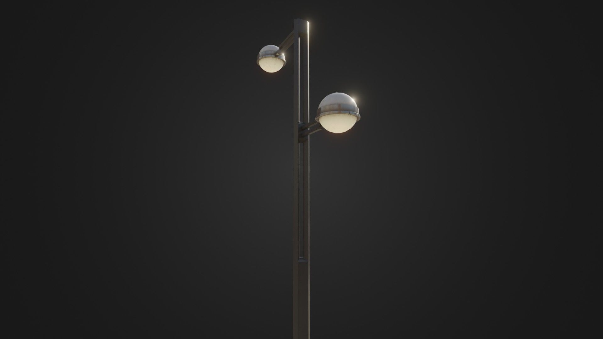 Street Light 22 Low-poly 3D model_10
