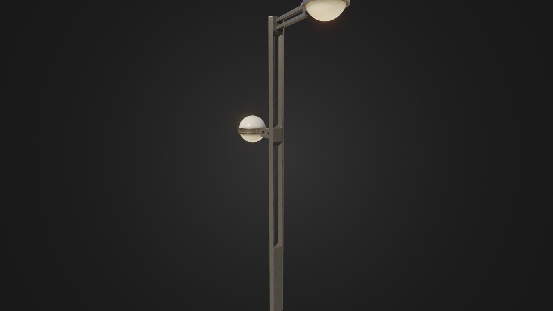 Street Light 22 Low-poly 3D model_30