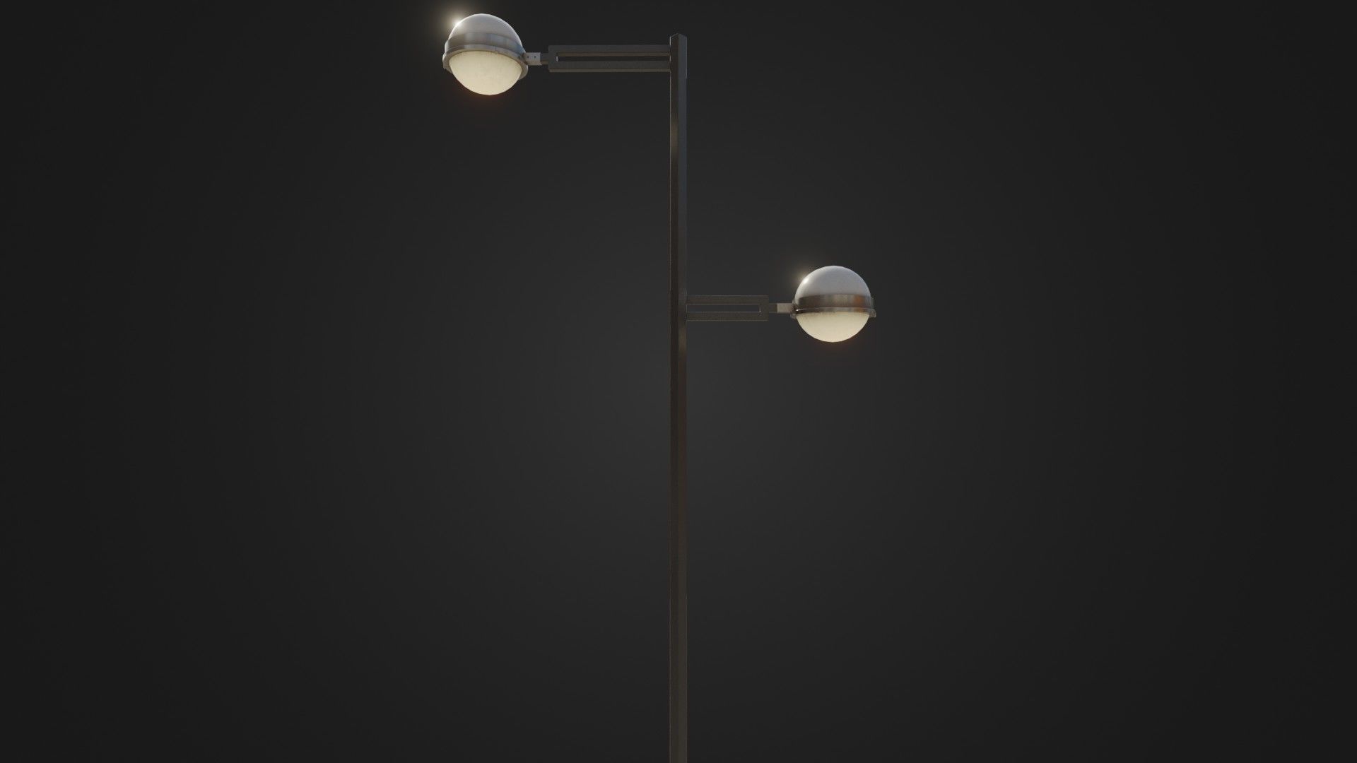 Street Light 22 Low-poly 3D model_17