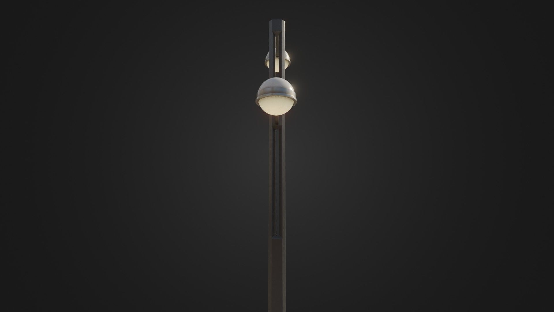 Street Light 22 Low-poly 3D model_7