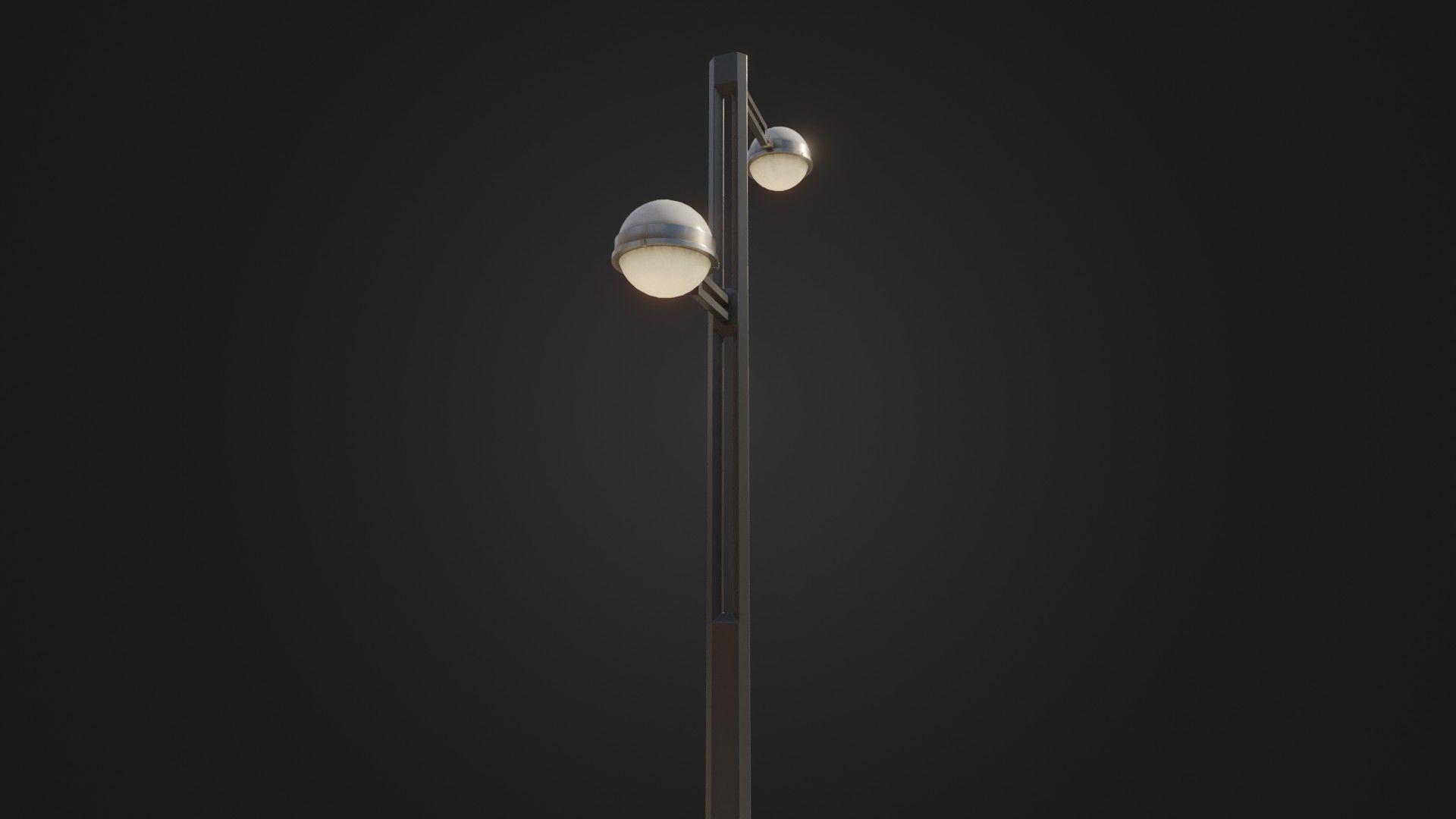 Street Light 22 Low-poly 3D model_5