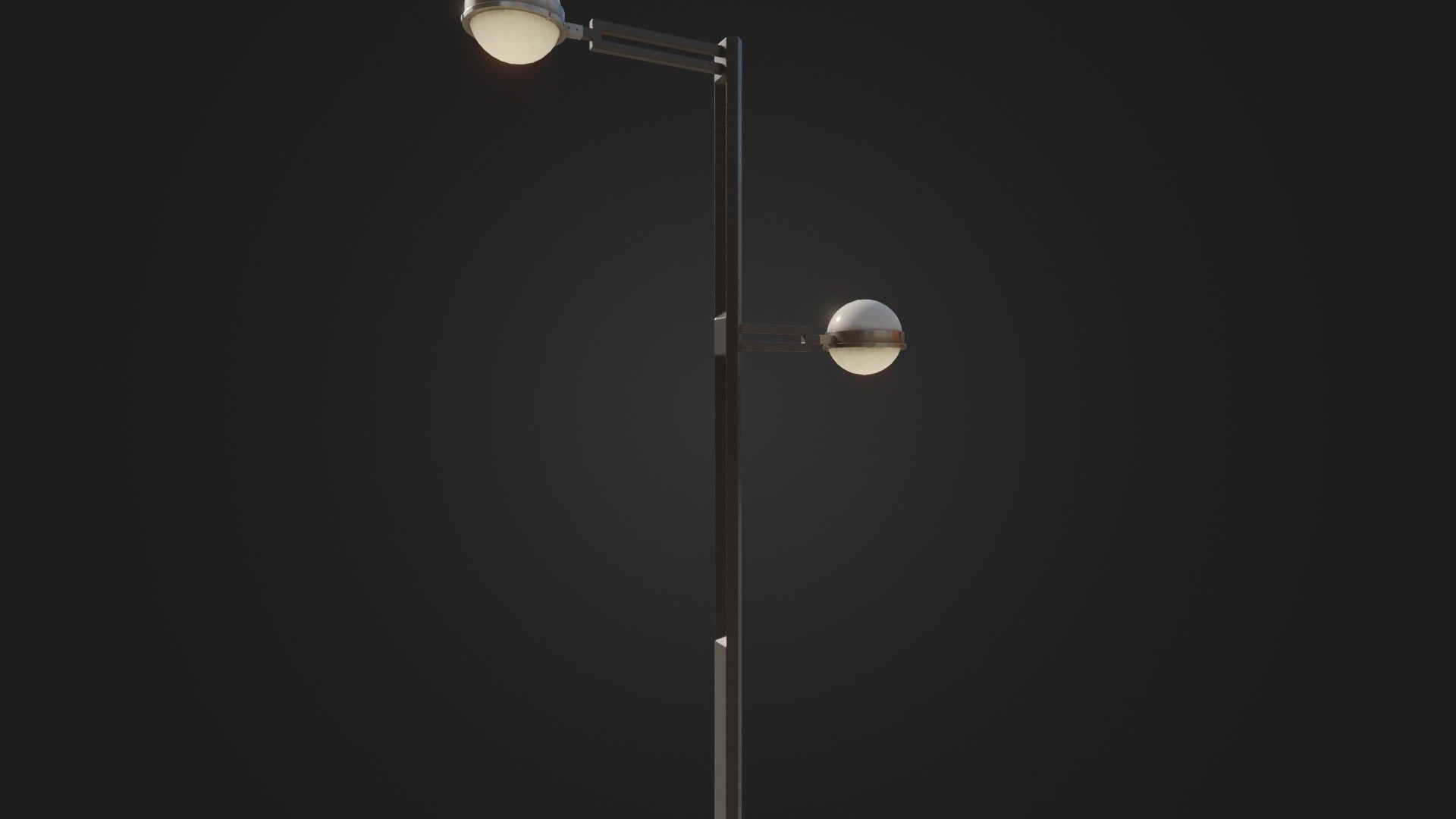 Street Light 22 Low-poly 3D model_20