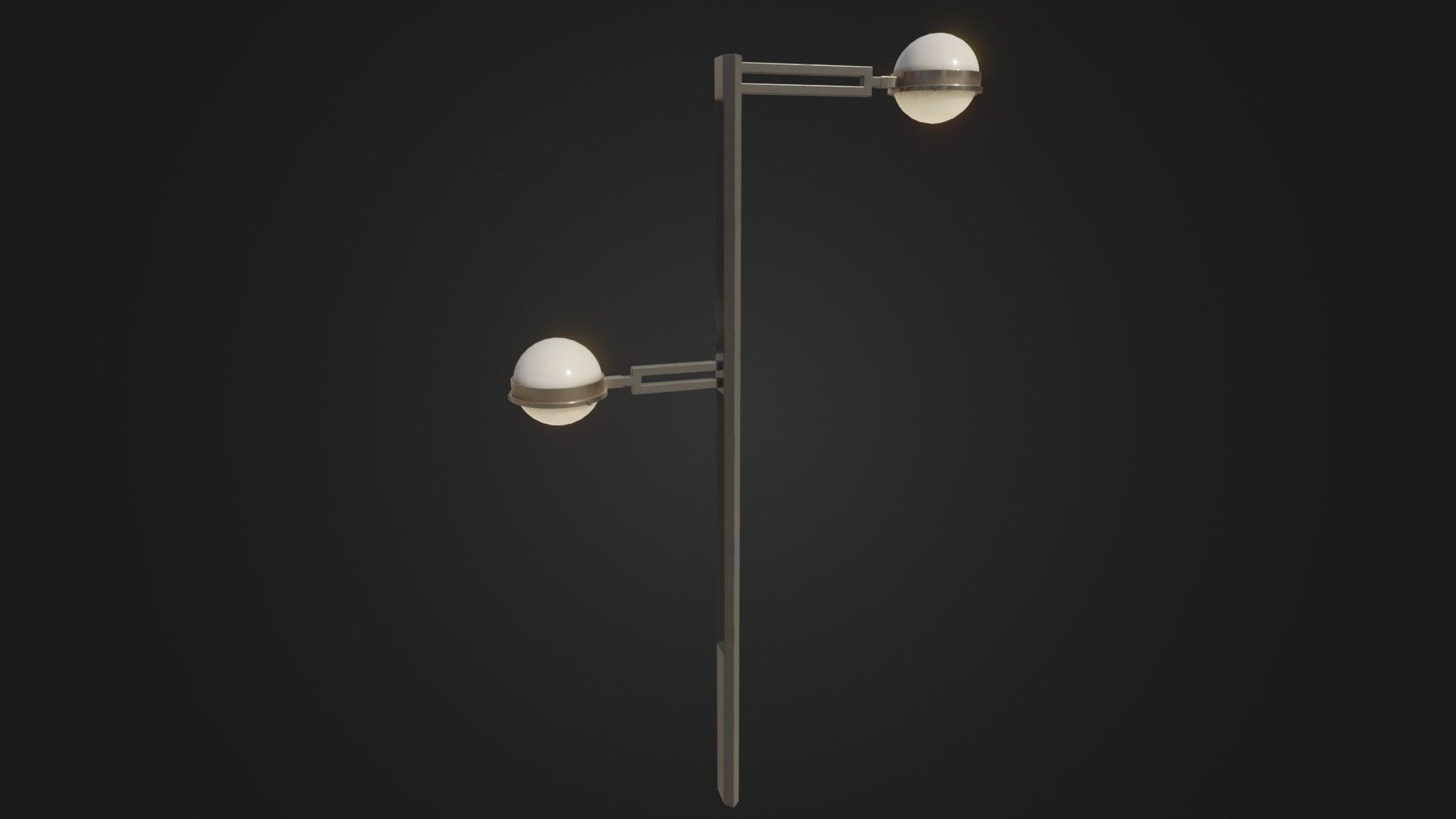 Street Light 22 Low-poly 3D model_39
