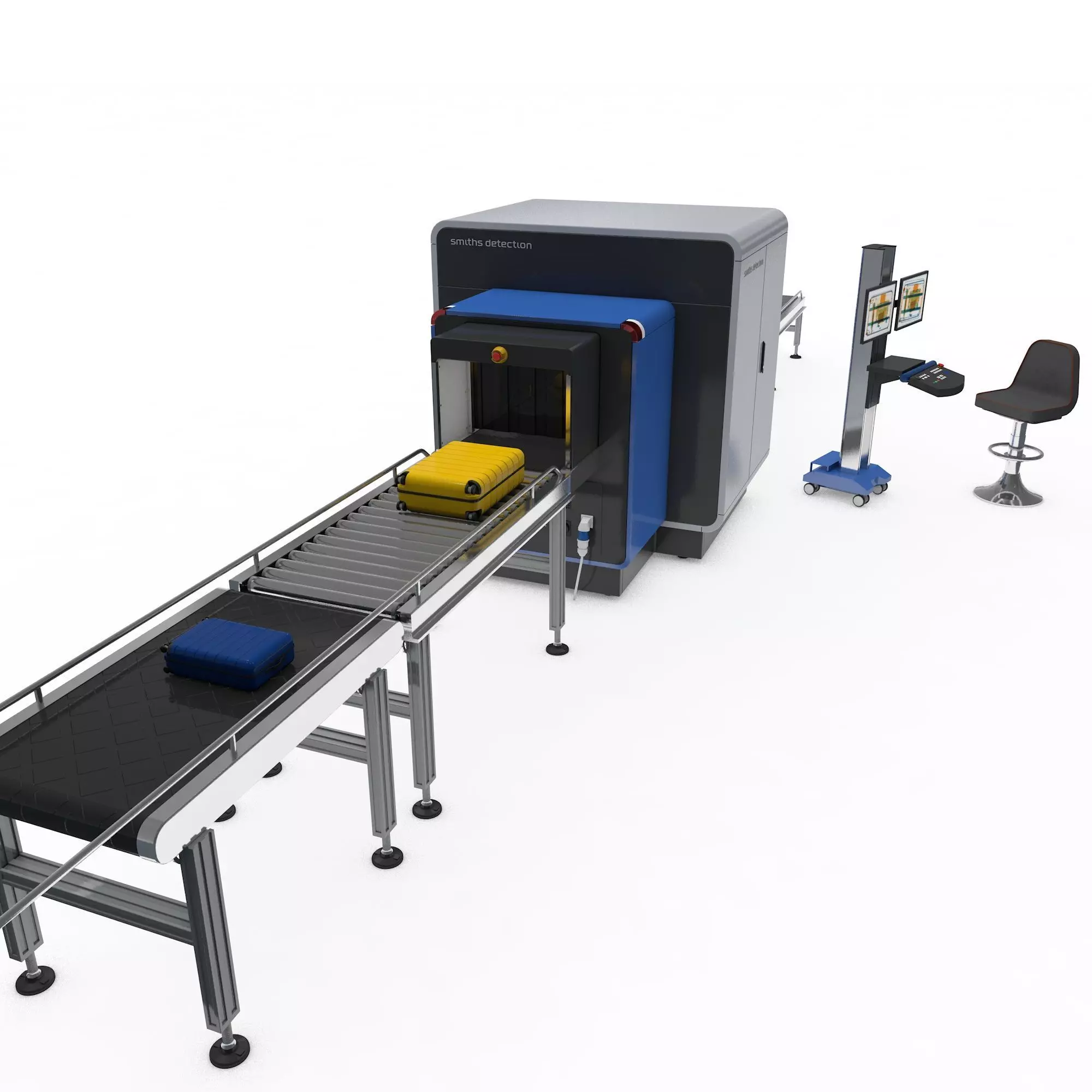 Airport Baggage Scanner X Ray Point 3D model