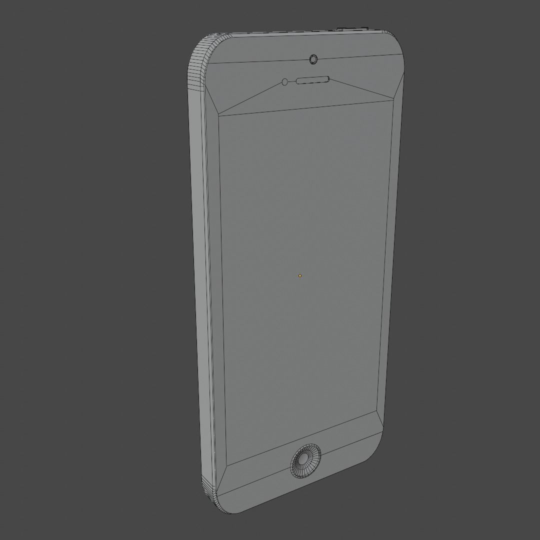 IPhone 5s Gold and Silver Low-poly 3D model_10