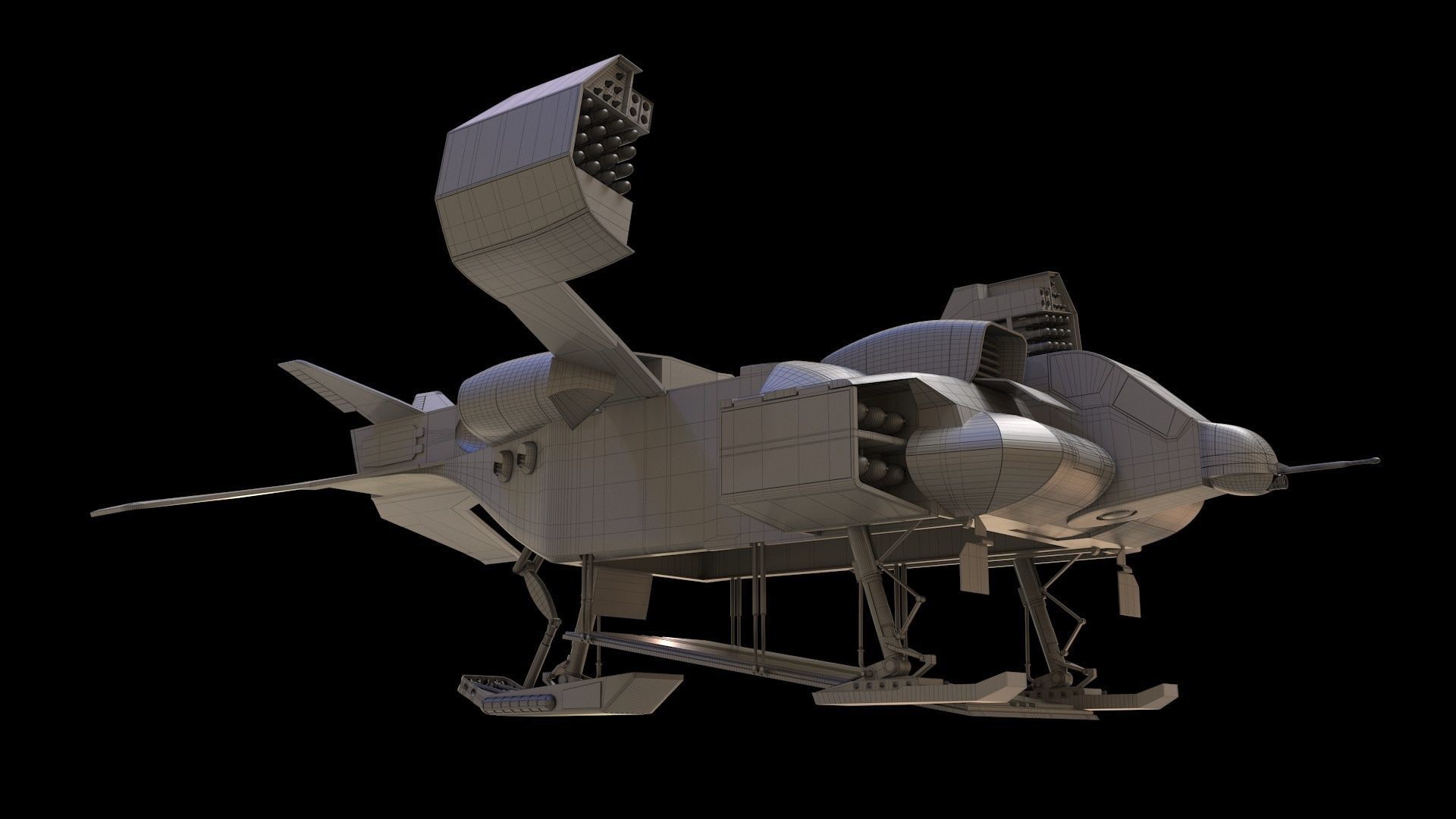 UD4 Cheyenne ALIENS 3D model_12