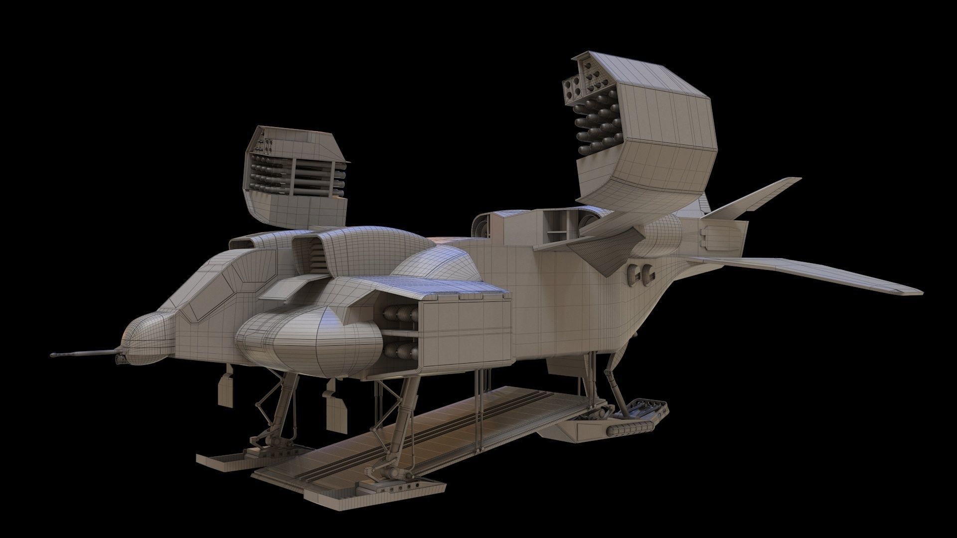 UD4 Cheyenne ALIENS 3D model_10