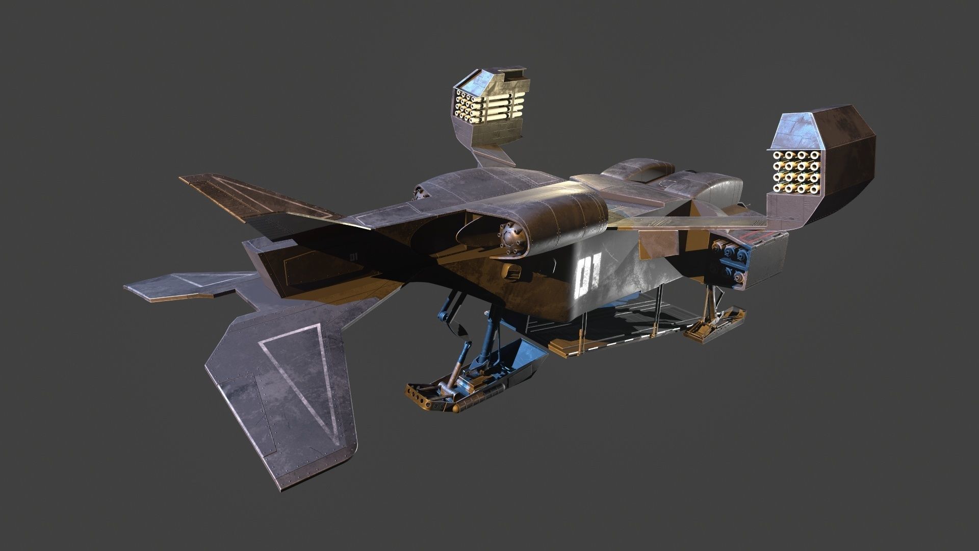 UD4 Cheyenne ALIENS 3D model_7