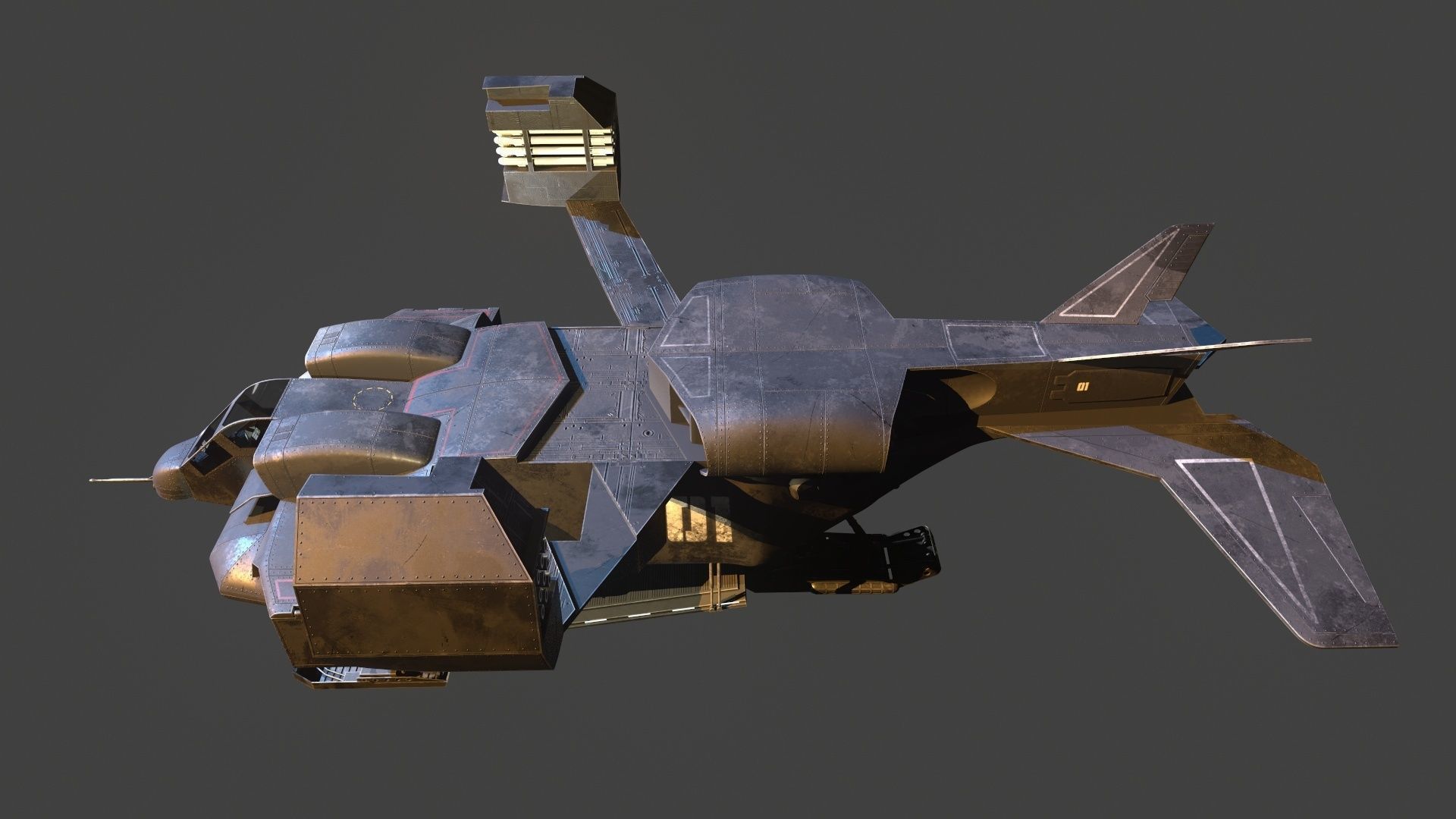 UD4 Cheyenne ALIENS 3D model_3