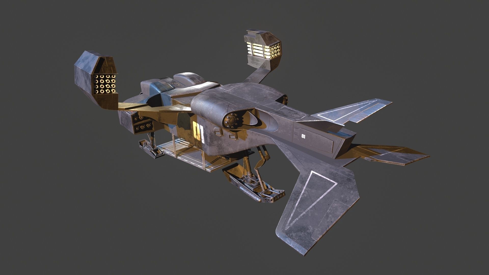 UD4 Cheyenne ALIENS 3D model_6