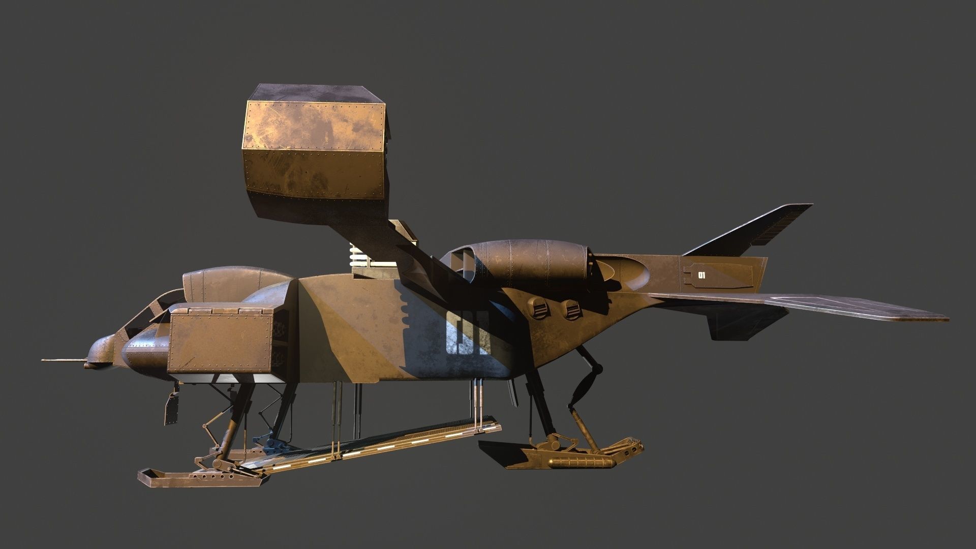 UD4 Cheyenne ALIENS 3D model_4