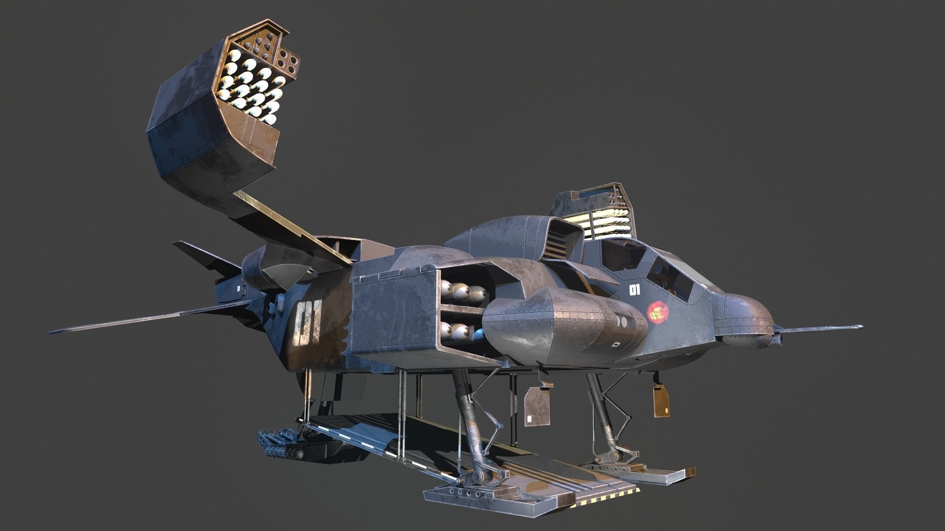 UD4 Cheyenne ALIENS 3D model_1