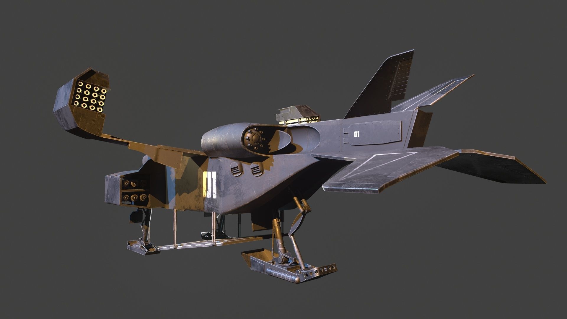 UD4 Cheyenne ALIENS 3D model_5