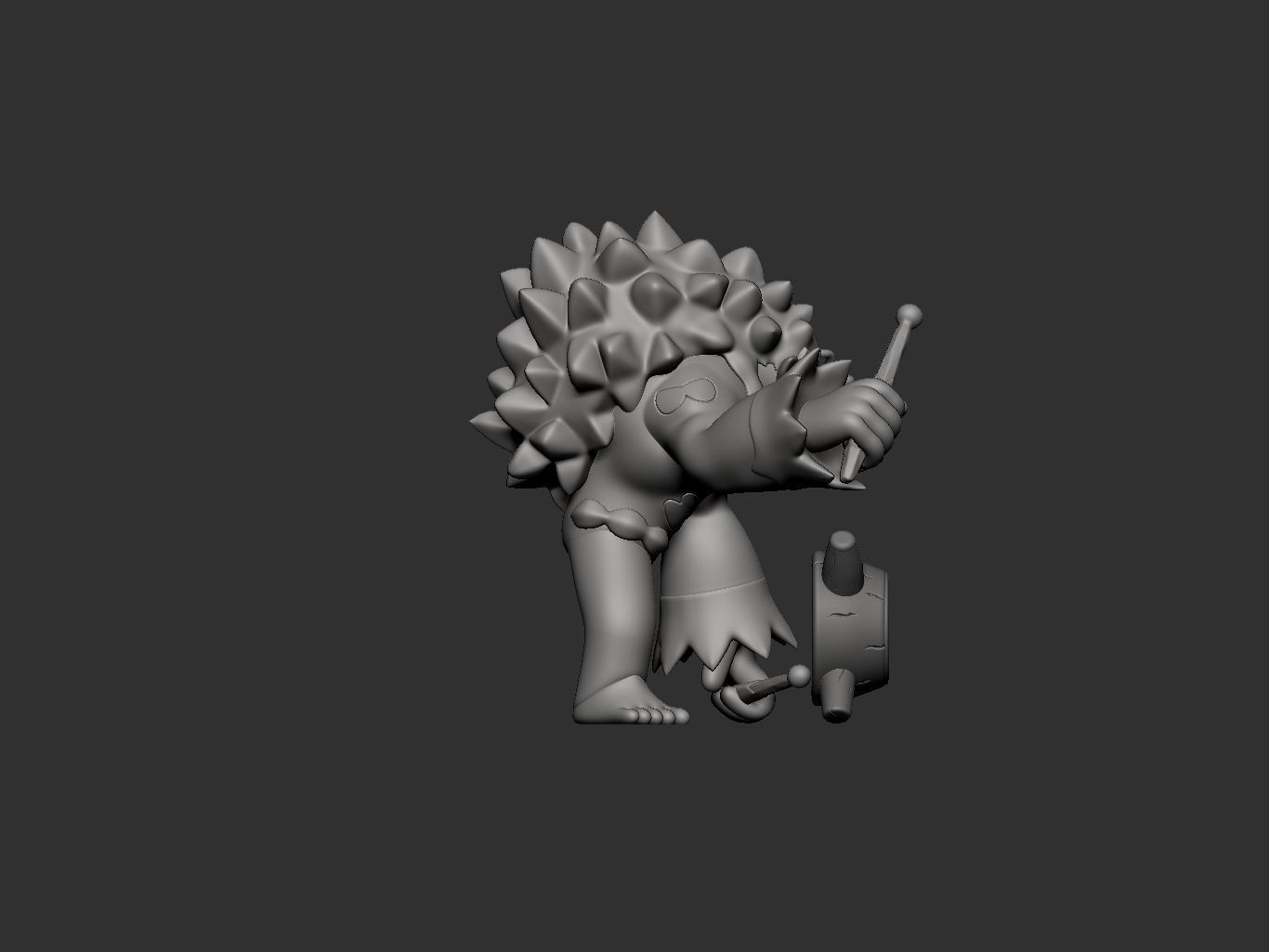 pokemon rillaboom 3D print model_12