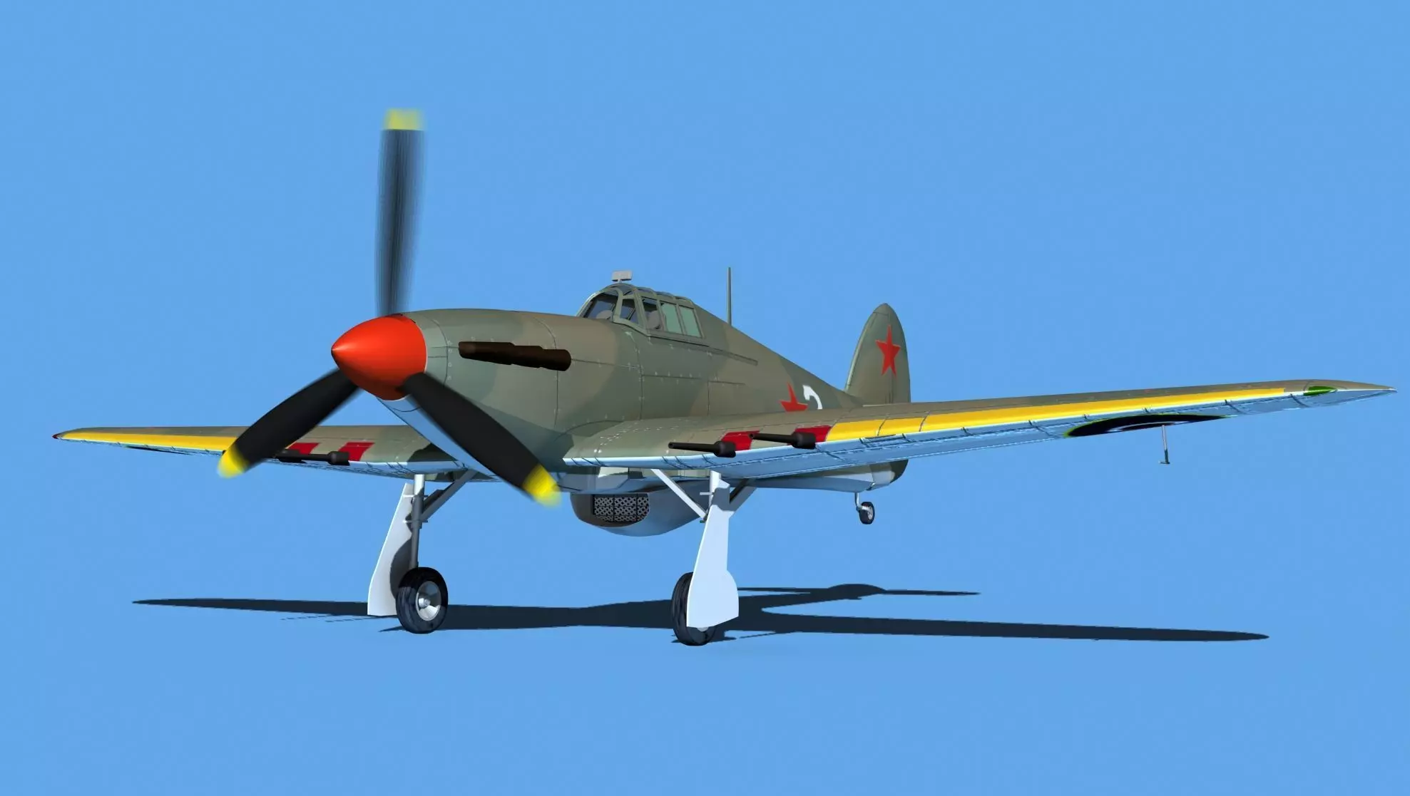 Hawker Hurricane MKII V16 3D model