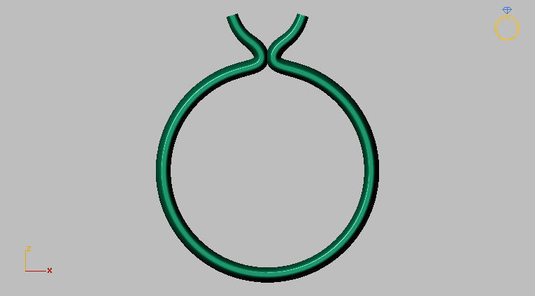 Solitaire Ring 5 00mm Gem 3D print model_6