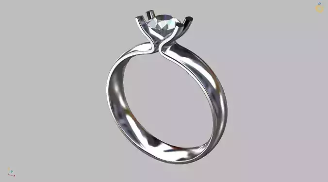 Solitaire Ring 5 00mm Gem