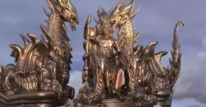 Zeus King of the Gods Throne 3  3D model
