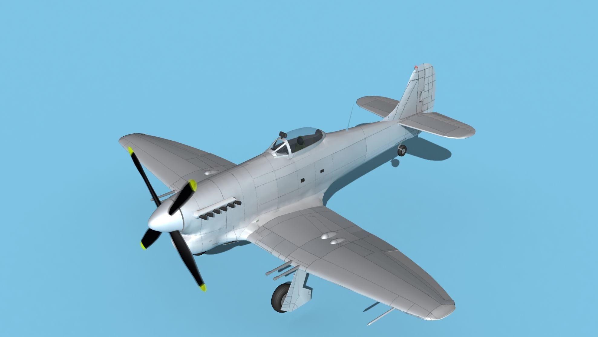 Hawker Hawker Tempest MK1 V00 3D model_10