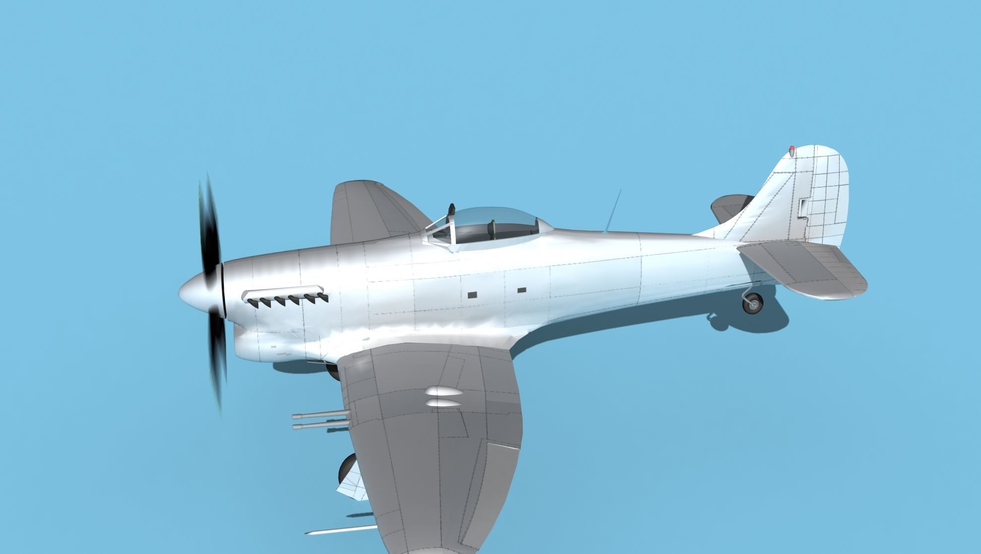 Hawker Hawker Tempest MK1 V00 3D model_9