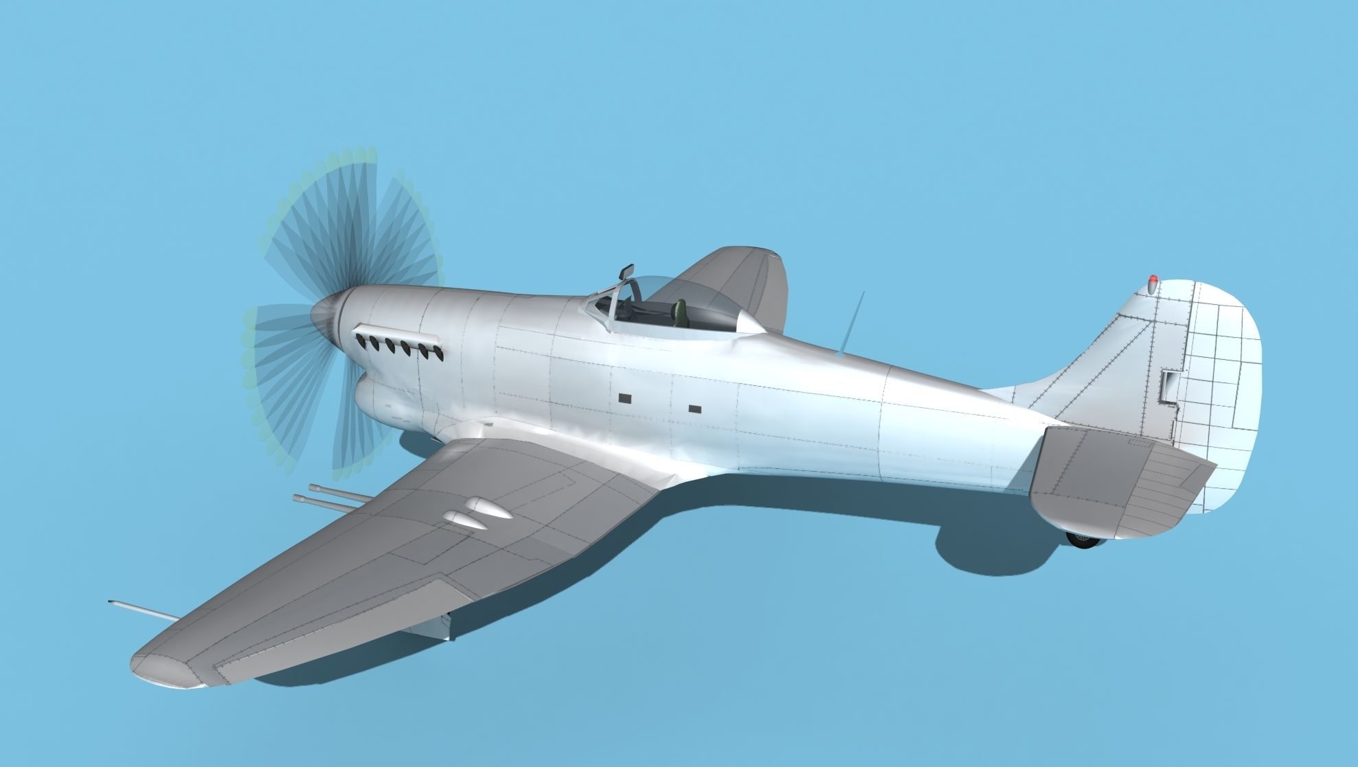 Hawker Hawker Tempest MK1 V00 3D model_8