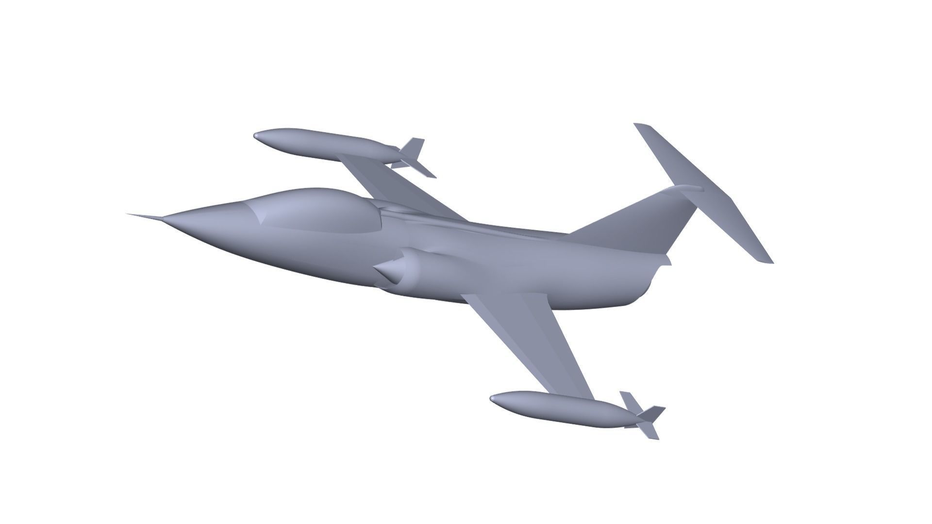 Lockheed XF-104 Starfighter 3D model_1