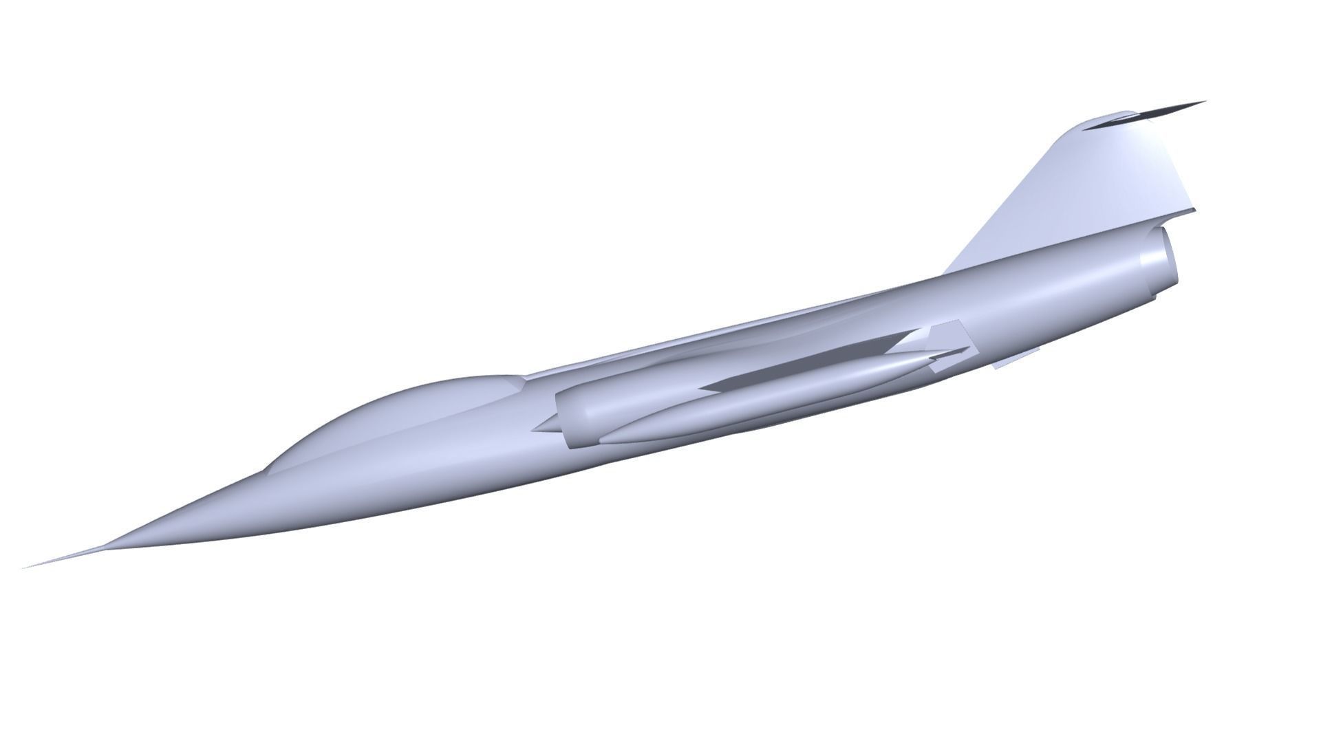 Lockheed XF-104 Starfighter 3D model_3