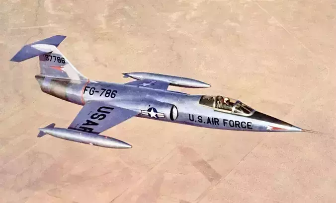 Lockheed XF-104 Starfighter 3D model