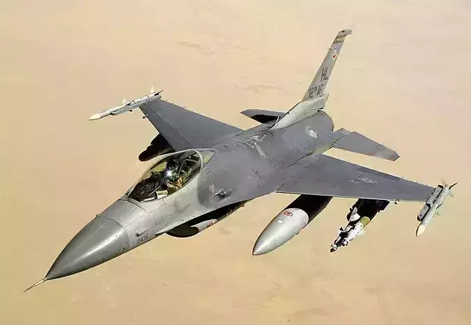 F-16 Fighting Falcon variants 3D model