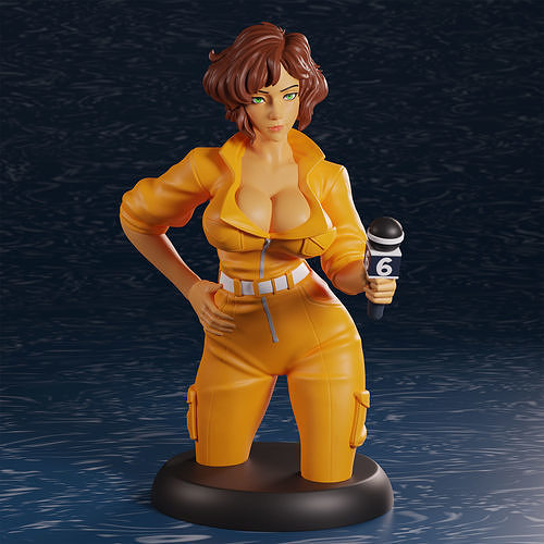 Teenage Mutant Ninja Turtles April O Neil 3D print model