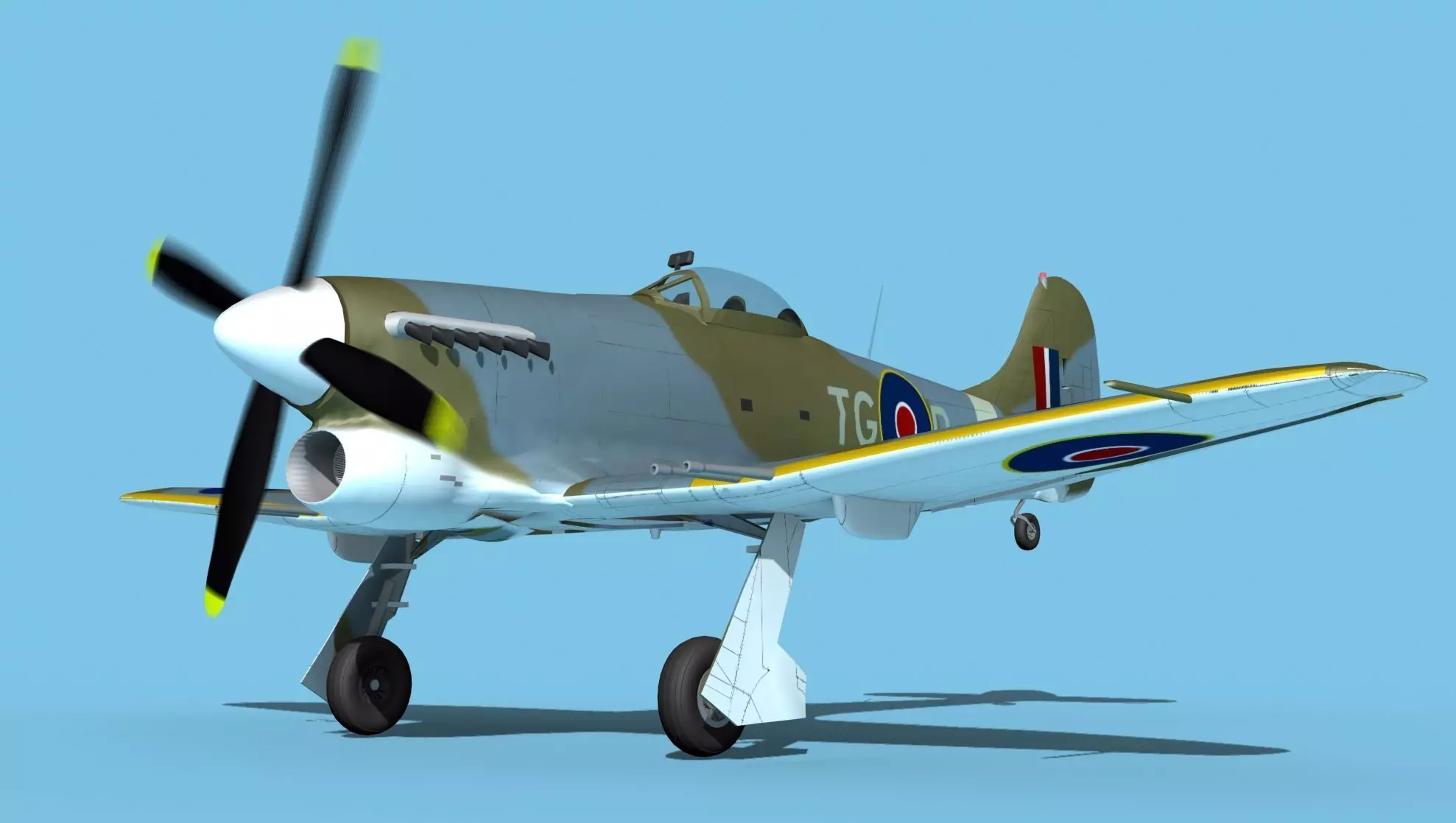 Hawker Hawker Tempest MK1 V02 3D model_0